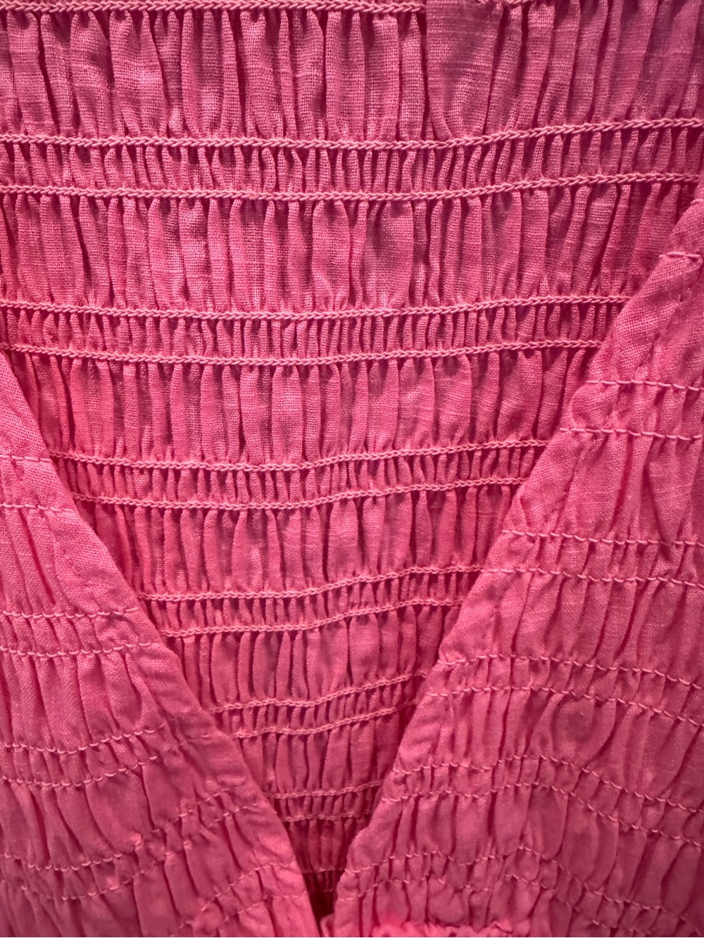 Altar'd State Pink smocked ruffled Mini Dress. Girly coquette Medium - Picture 5 of 7